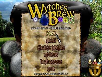 Wytches Brew - main menu.